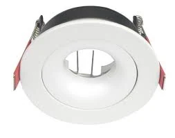 BASE DE DICROICA REDONDA BASCULANTE SEMIPROFUNDA BLANCA TECNOLITE
