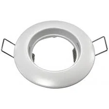 BASE DE DICROICA REDONDA FIJA PLANA BLANCA 80X70X31 EVOLIGHT
