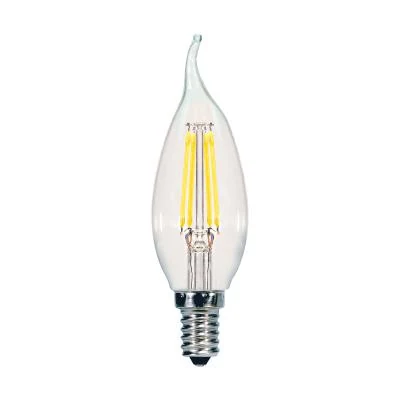BOMBILLO LED VELA FILAMENTO CLEAR 4W 2700K E12 400LM AC110-130V ROOMLUX