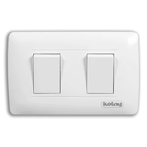 INTERRUPTOR DOBLE KOLNY BLANCO