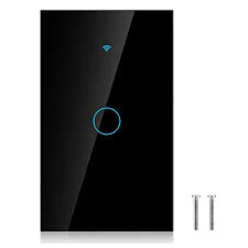 INTERRUPTOR INTELIGENTE SENCILLO NEGRO ML