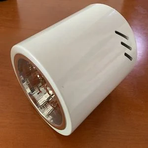 Lámpara cilíndrica de superficie blanca E27